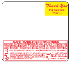 Mettler Toledo 315/317ET 2.4" Safe Handling Scale Labels