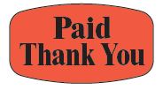 Paid Thank You Merchandising Labels